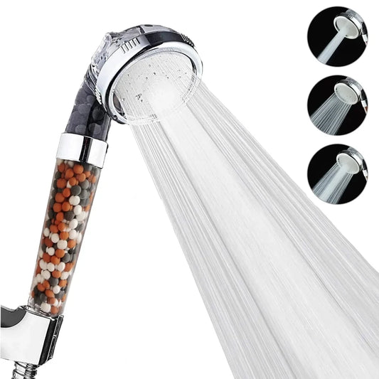 High-Pressure Shower Head with Filter – 3 Adjustable Modes