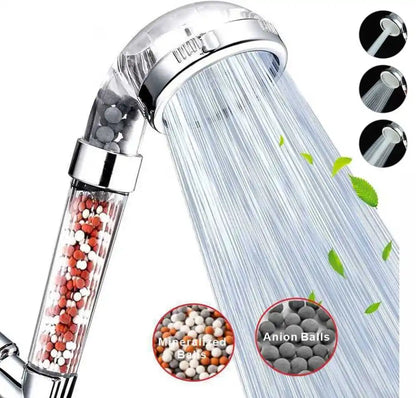 High-Pressure Shower Head with Filter – 3 Adjustable Modes