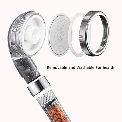 High-Pressure Shower Head with Filter – 3 Adjustable Modes